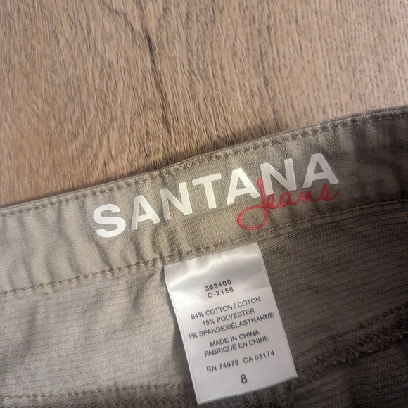 2/$15 Woman's Santana Jeans Taupe Khaki A-Line Basic Skirt- Size 8 - Picture 4 of 5